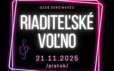 Riaditeľské voľno 21.11.2025